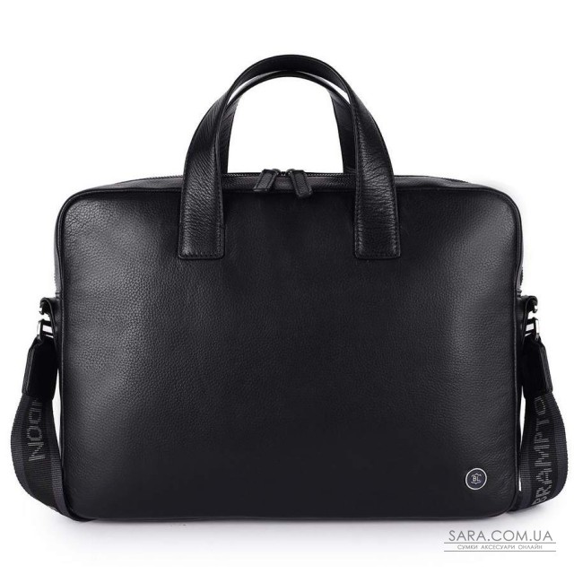 Шкіряна сумка для ноутбука 14 Brampton London Maven Black (Чорний) Шкіряна сумка для ноутбука 14 Brampton London Maven Black (Чорний)