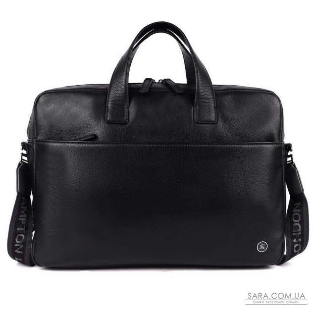 Шкіряна сумка для ноутбука 15,6 Brampton London Commandeer Black (Чорний) Шкіряна сумка для ноутбука 15,6 Brampton London Commandeer Black (Чорний)