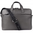 Шкіряна сумка для ноутбука 15,6 Brampton London Commandeer Grey (Сірий)