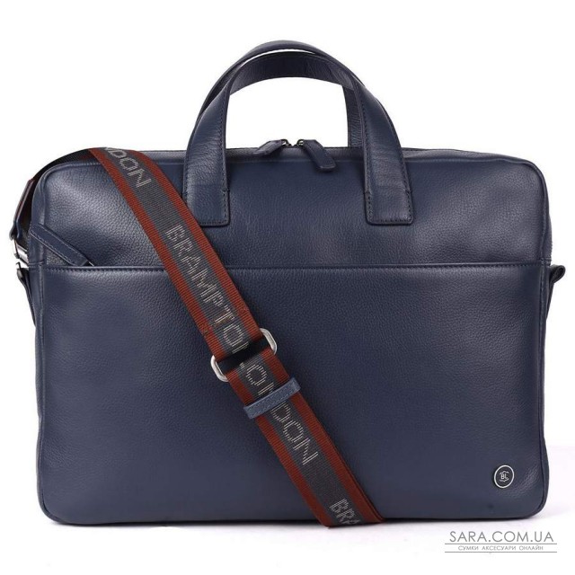 Шкіряна сумка для ноутбука 15,6 Brampton London Commandeer Navy (Синий) Шкіряна сумка для ноутбука 15,6 Brampton London Commandeer Navy (Синий)
