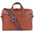 Шкіряна сумка для ноутбука 15,6 Brampton London Commandeer Tan (Рудий)