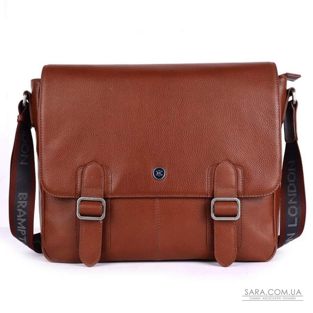 Кожаная сумка мессенджер для ноутбука 14 Brampton London Emissary Tan (Рыжий) Кожаная сумка мессенджер для ноутбука 14 Brampton London Emissary Tan (Рыжий)
