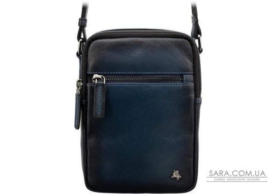 Кожаная сумка через плечо Visconti AT43 Gianni (Burnish Blue)