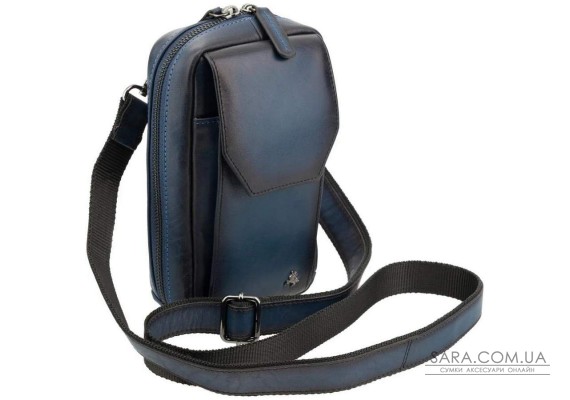 Кожаная сумка через плечо Visconti AT45 Alex (Burnish Blue)