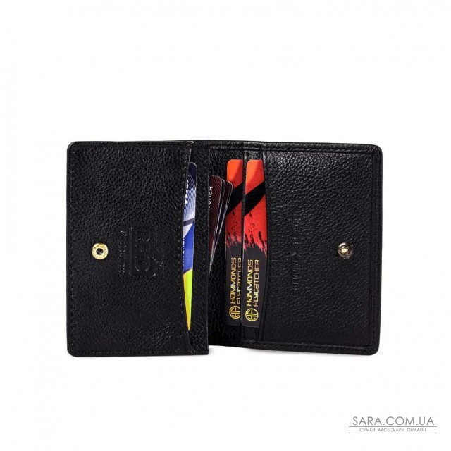 Шкіряний картхолдер Hammonds Flycatcher CC606 Black (Чорний) Шкіряний картхолдер Hammonds Flycatcher CC606 Black (Чорний)