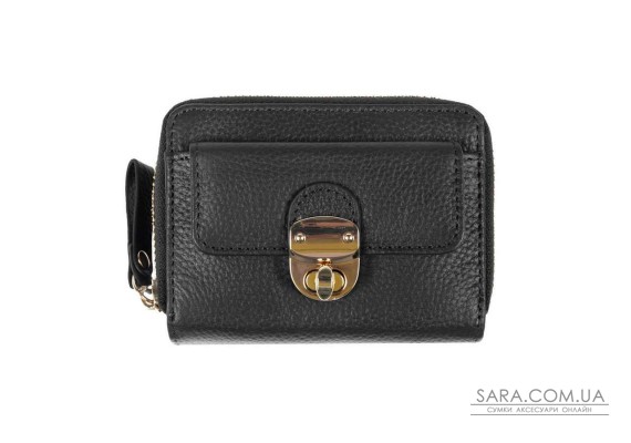 Женский кожаный кошелек Ashwood Y50 Black (Черный)