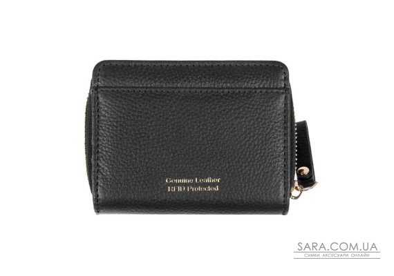 Женский кожаный кошелек Ashwood Y50 Black (Черный)