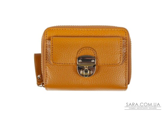 Женский кожаный кошелек Ashwood Y50 Mustard (Горчичный)