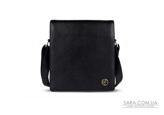 Мужская сумка через плечо кожаная Hammonds Flycatcher SB1159 Black (Черный)