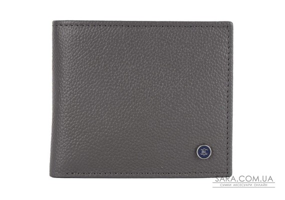 Мужской кожаный кошелек Brampton London Plutus Grey (Серый)