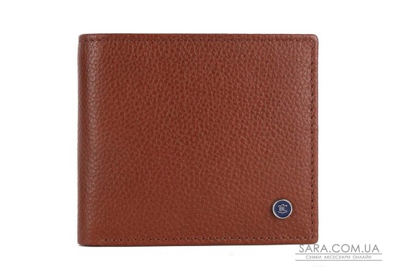 Мужской кожаный кошелек Brampton London Plutus Tan (Рыжий)