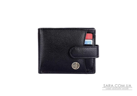 Мужской кожаный кошелек Hammonds Flycatcher HF502 Black (Черный)
