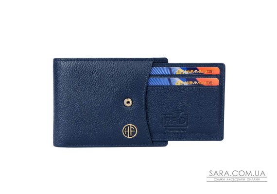 Мужской кожаный кошелек Hammonds Flycatcher HF502 Blue (Синий)