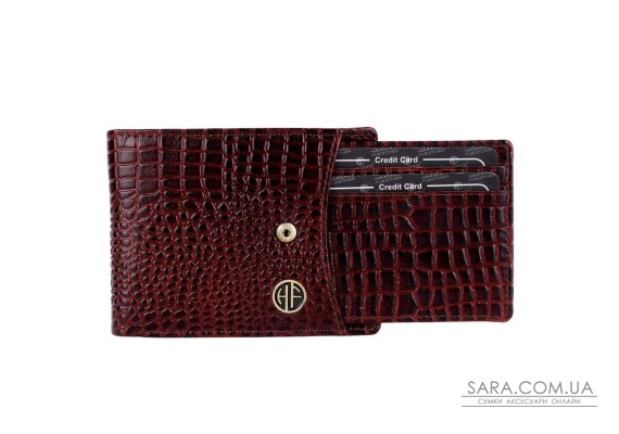 Мужской кожаный кошелек Hammonds Flycatcher HF502 Croc Brown (Коричневый)