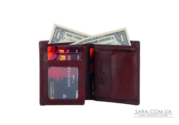 Мужской кожаный кошелек Hammonds Flycatcher HF514 Brown (Коричневый)