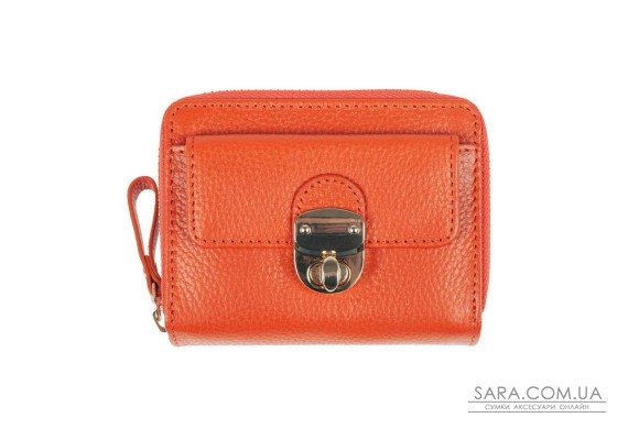 Женский кожаный кошелек Ashwood Y50 Orange (Оранжевый)