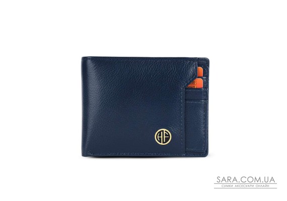 Мужской кожаный кошелек Hammonds Flycatcher HF577 Blue (Синий)