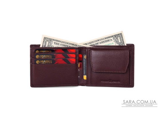 Мужской кожаный кошелек Hammonds Flycatcher HF577 Redwood Brown (Коричневый)