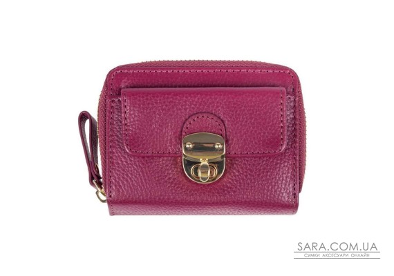 Женский кожаный кошелек Ashwood Y50 Rasberry (Малиновый)