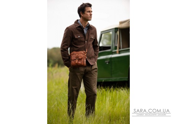 Cумка мужская Ashwood SERGIO Tan (Рыжий)