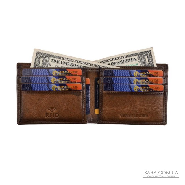 Мужской кожаный кошелек Hammonds Flycatcher HF595 Ombre Tan (Коричневый) Мужской кожаный кошелек Hammonds Flycatcher HF595 Ombre Tan (Коричневый)