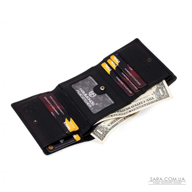 Мужской кожаный кошелек Hammonds Flycatcher HF597 Black (Черный) Мужской кожаный кошелек Hammonds Flycatcher HF597 Black (Черный)
