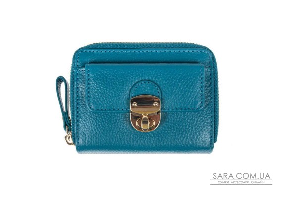 Женский кожаный кошелек Ashwood Y50 Turq (Синий)