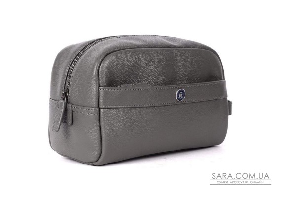 Несесер шкіряний Brampton London Aqualuxe Grey (Сірий)