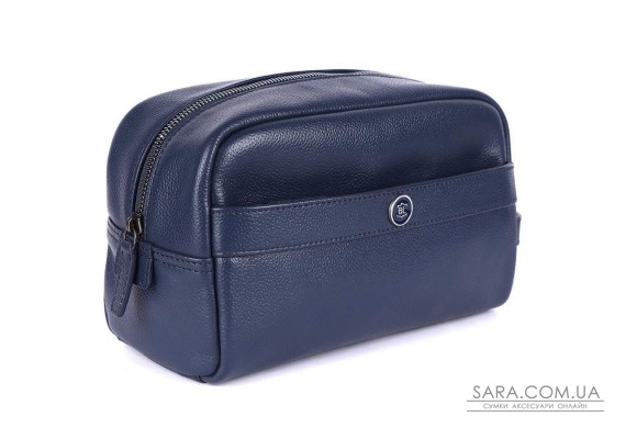 Несесер шкіряний Brampton London Aqualuxe Navy (Синій)