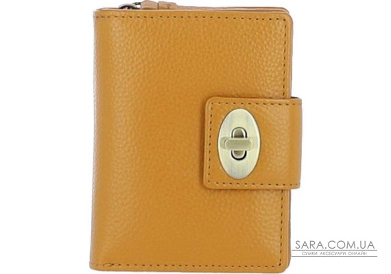 Женский кожаный кошелек Ashwood Y60 Mustard (Горчичный)