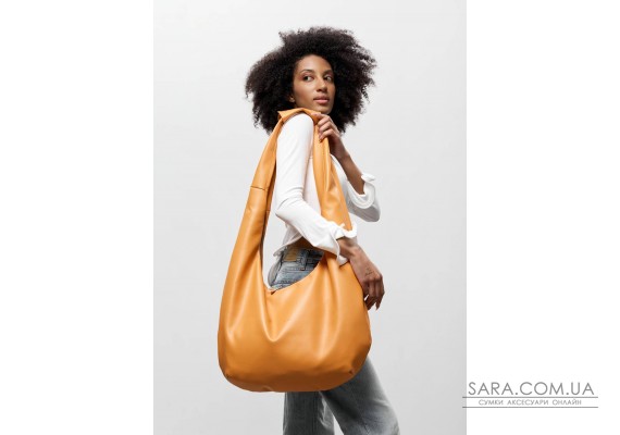 Женская сумка Sambag HOBO WEAVE оранжевая