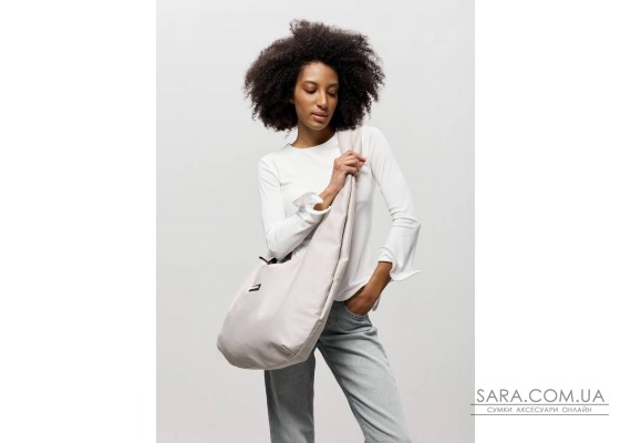 Женская сумка Sambag HOBO WEAVE серый шелк