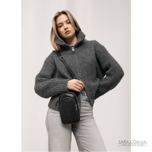 Женская сумка Sambag Modena с принтом крокодила Женская сумка Sambag Modena с принтом крокодила