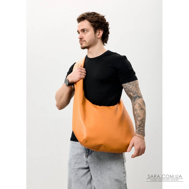 Мужская сумка Sambag HOBO WEAVE оранжевая Мужская сумка Sambag HOBO WEAVE оранжевая