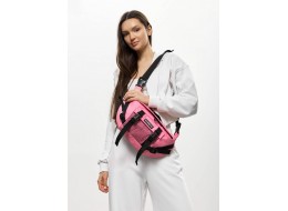 Велика жіноча поясна сумка бананка Sambag DynamicDart рожева