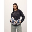 Женская сумка Sambag HOBO Bag-glove с принтом "Голубые Цветы"