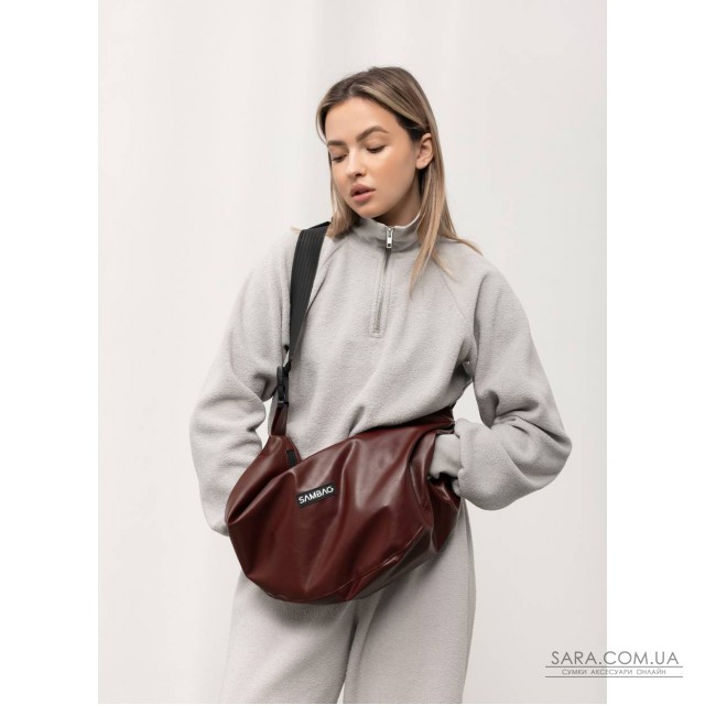Женская сумка Sambag HOBO Bag-glove бургунди Женская сумка Sambag HOBO Bag-glove бургунди
