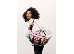 Велика жіноча поясна сумка бананка для планшета Sambag DynamicDart рожева