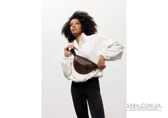 Женская сумка на пояс бананка Sambag Urban One коричневая
