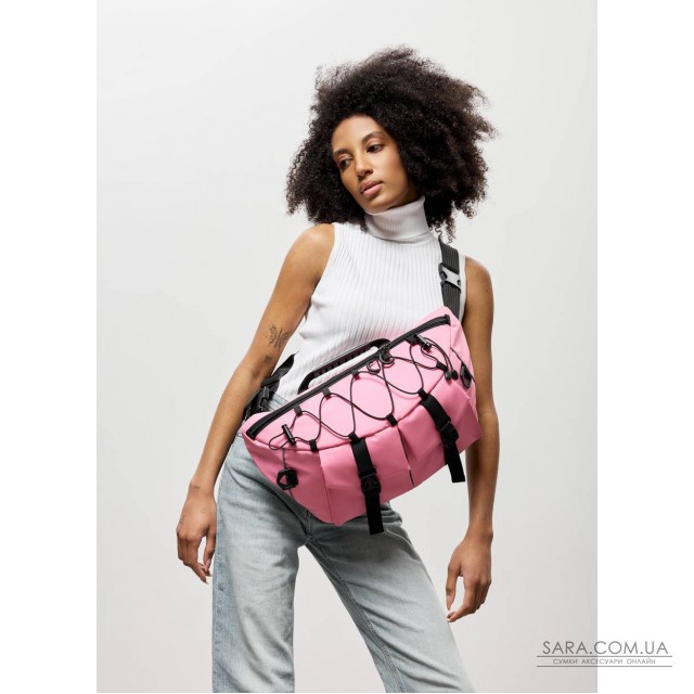 Женская сумка-бананка под ноутбук Sambag Urban Pro розовая Женская сумка-бананка под ноутбук Sambag Urban Pro розовая