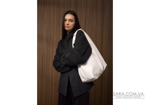 Женская сумка Sambag HOBO L белая