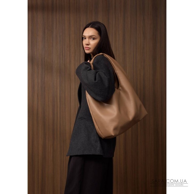 Женская сумка Sambag HOBO L кофейный Женская сумка Sambag HOBO L кофейный