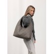 Женская сумка Sambag HOBO L серого цвета
