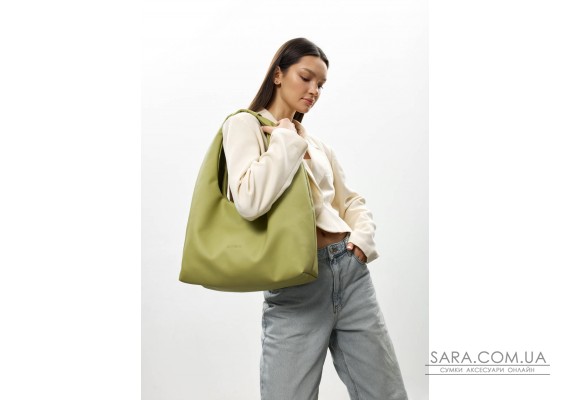 Женская сумка Sambag HOBO L оливковая