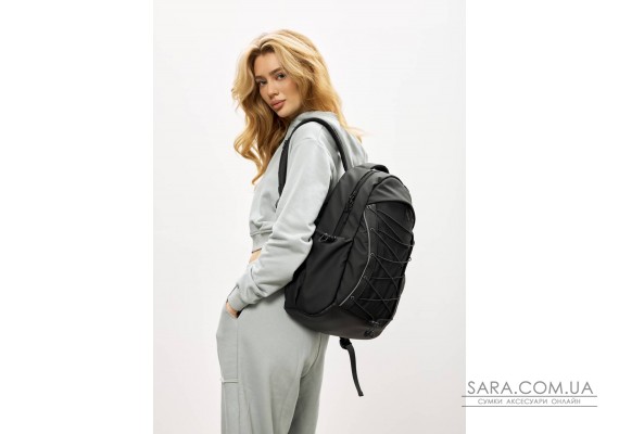 Женский рюкзак Sambag Zard Neo черный с декором