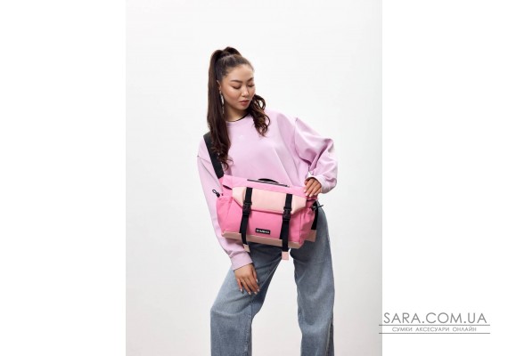 Женская сумка Sambag Dart для ноутбука розовая