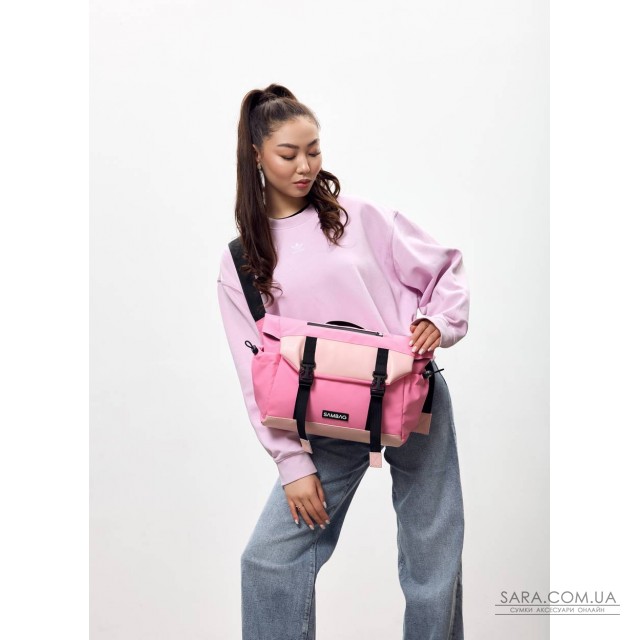Женская сумка Sambag Dart для ноутбука розовая Женская сумка Sambag Dart для ноутбука розовая
