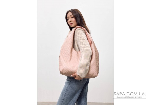 Женская сумка Sambag HOBO WEAVE порошок