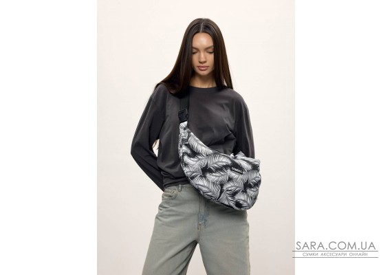 Женская сумка Sambag HOBO с принтом "Palm"