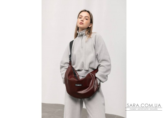 Женская сумка Sambag HOBO Bag-glove бургунди